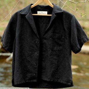 Imogene and Willie Sunfair Shirt in Black Perfect Shape